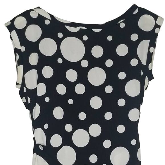 Diane Von Furstenberg Black and White Polka Dot Dress - Picture 6 of 10